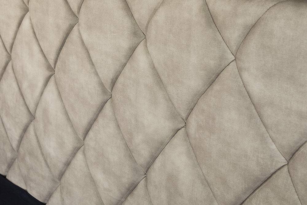 ELYSIUM bézs bársony ágy 180x200 cm