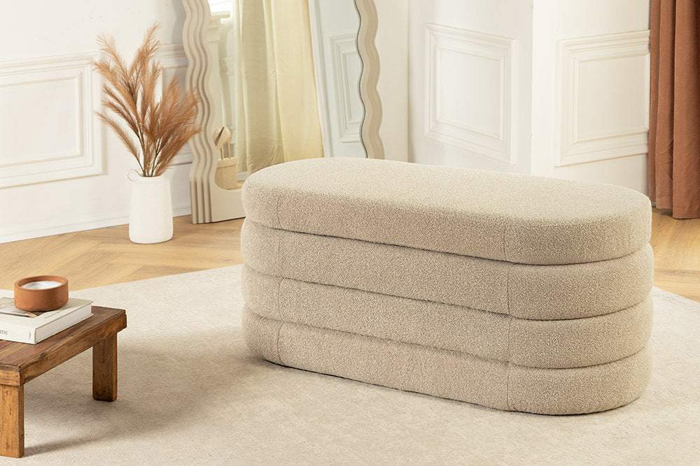 VOQUE taupe buklé ülőpad