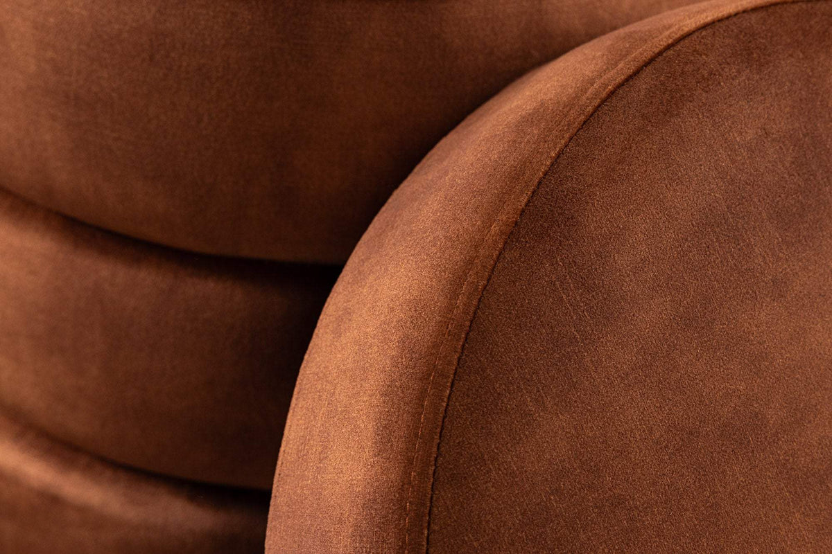 VOQUE barna bársony lábtartó