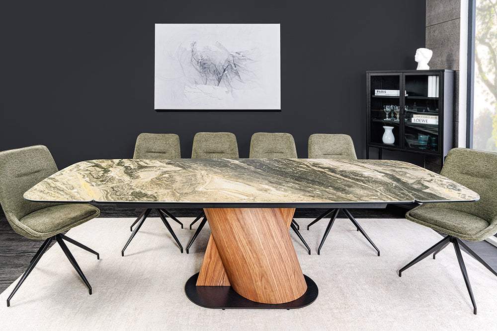 ELEMENTS bézs kerámia étkezőasztal 180-260 cm