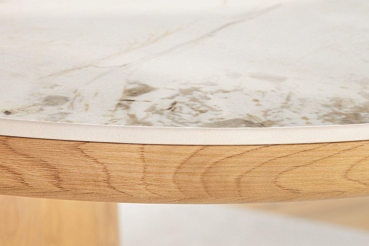 UNIQUE fehér kerámia étkezőasztal 200 cm