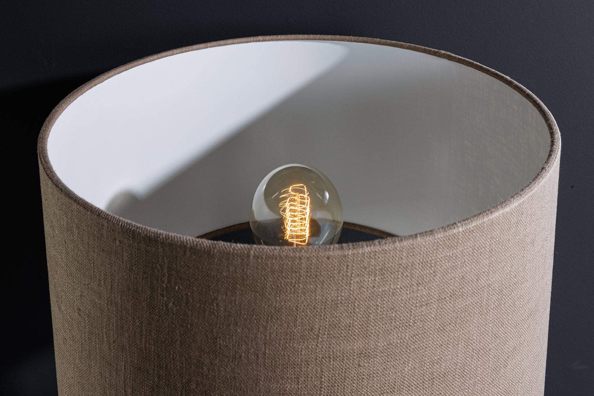 ZEA bézs fonott asztali lámpa