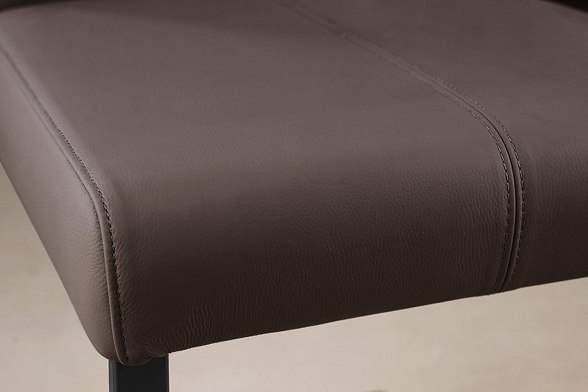 SAMSON taupe bőr szék