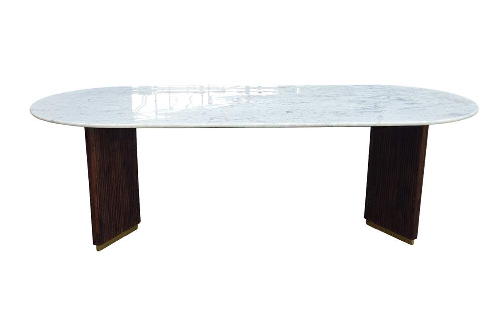 GATSBY fehér márvány étkezőasztal 240 cm