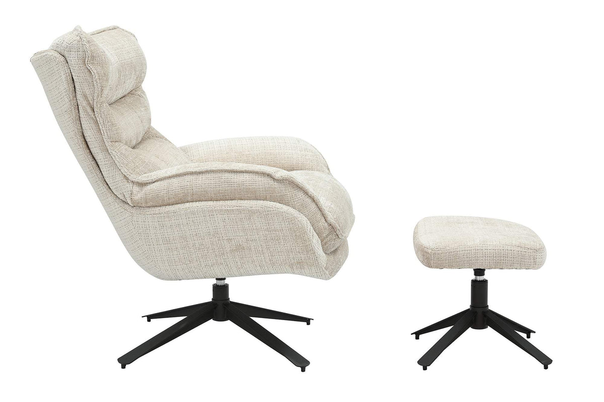 CLOUD bézs szövet fotel