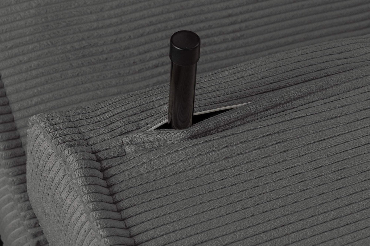 SMART MULTIFUNCTION szürke kordbársony fotelágy 100 cm