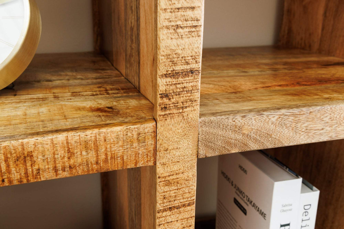 IRON CRAFT barna mangófa polc