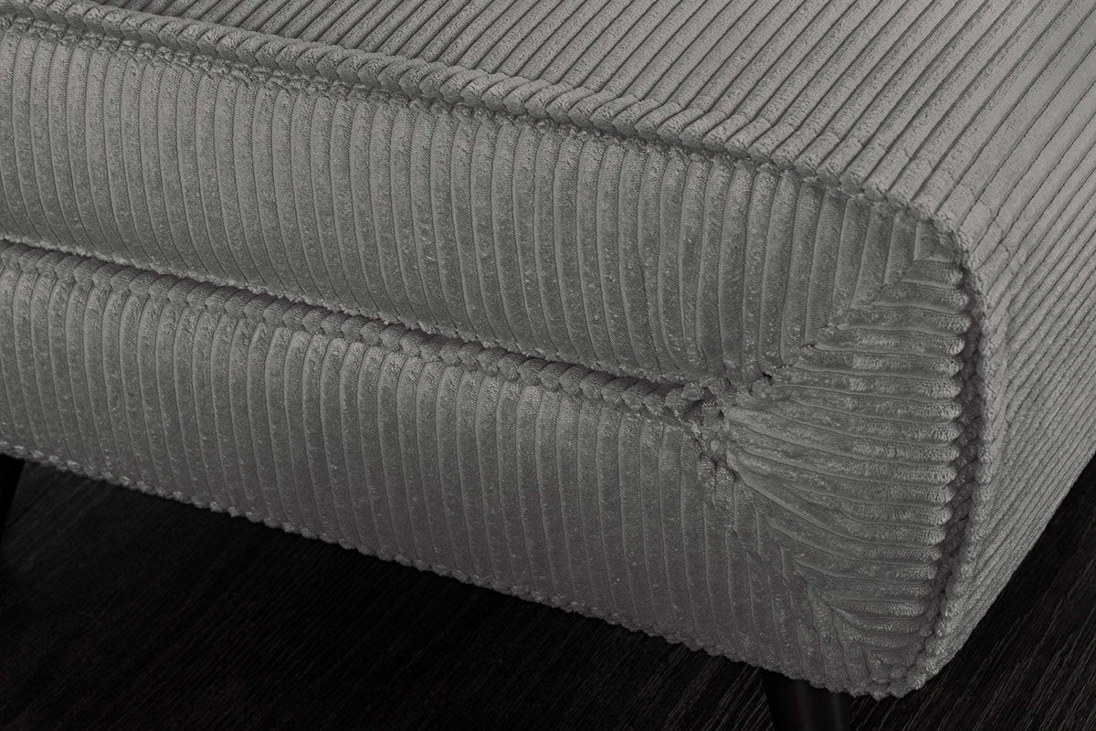 SMART MULTIFUNCTION szürke kordbársony fotelágy 140 cm