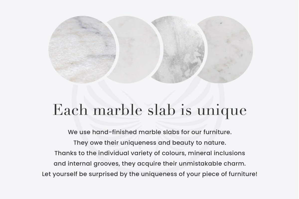 EXTRAVAGANCIA fehér márvány konzolasztal