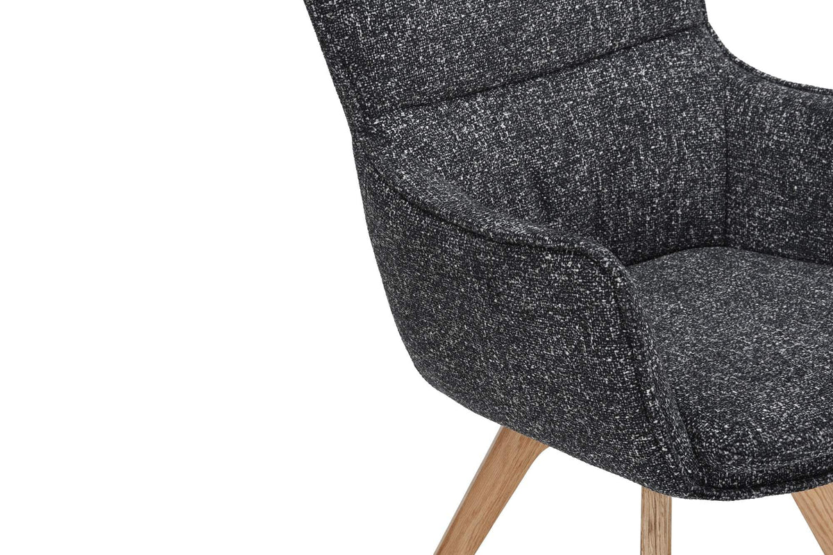 VOGUE fekete szövet forgószék