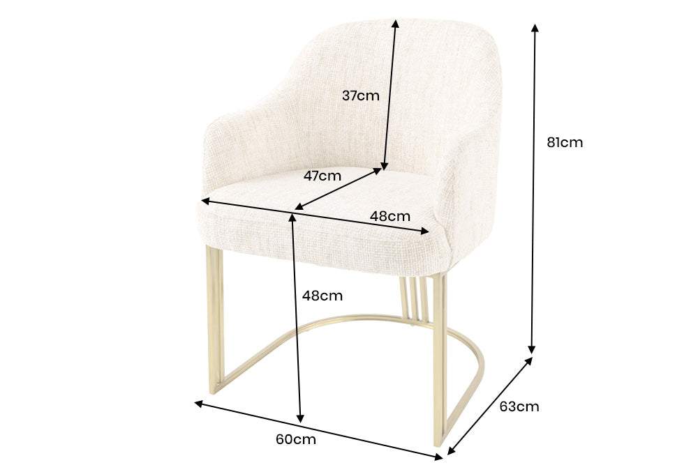 EXTRAVAGANCIA bézs polyester zsenília szék