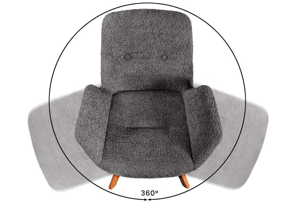 BALTIC szürke buklé forgószék