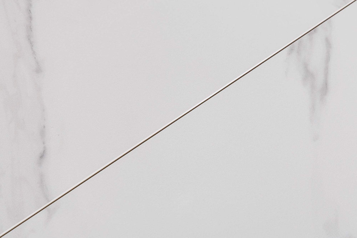 ATLAS fehér kerámia étkezőasztal 160-200 cm