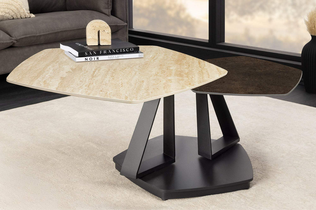 MOVEMENT barna kerámia dohányzóasztal