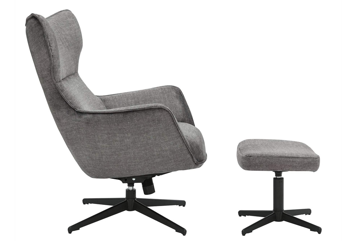 VOGUE szürke bársony fotel