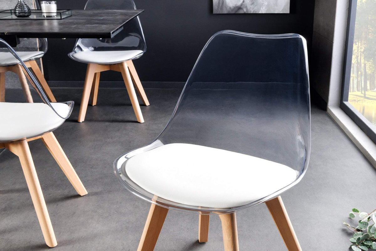 SCANDINAVIA átlátszó műbőr szék