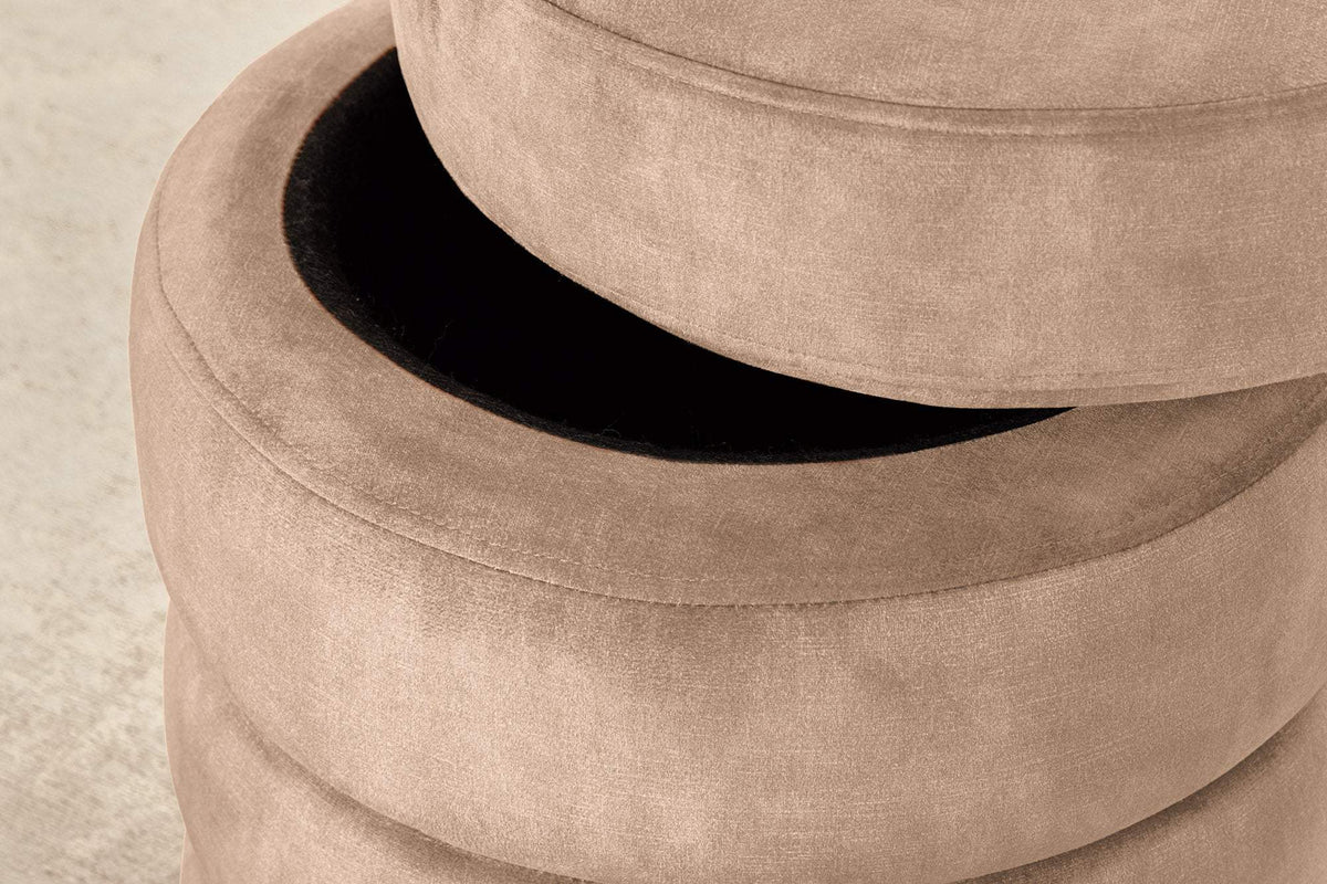 VOQUE bézs bársony lábtartó