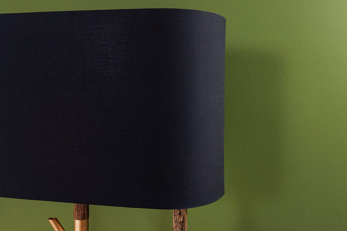 WARDROBE arany fa állólámpa