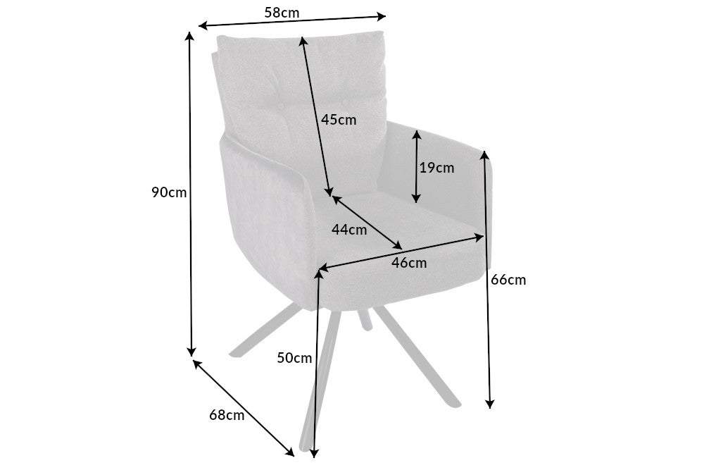 BIG GEORGE bézs szövet forgószék