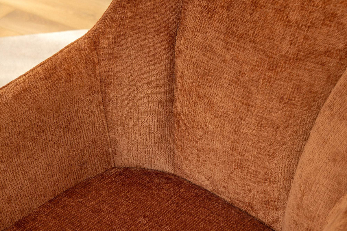 AVIGNON barna polyester zsenília forgószék