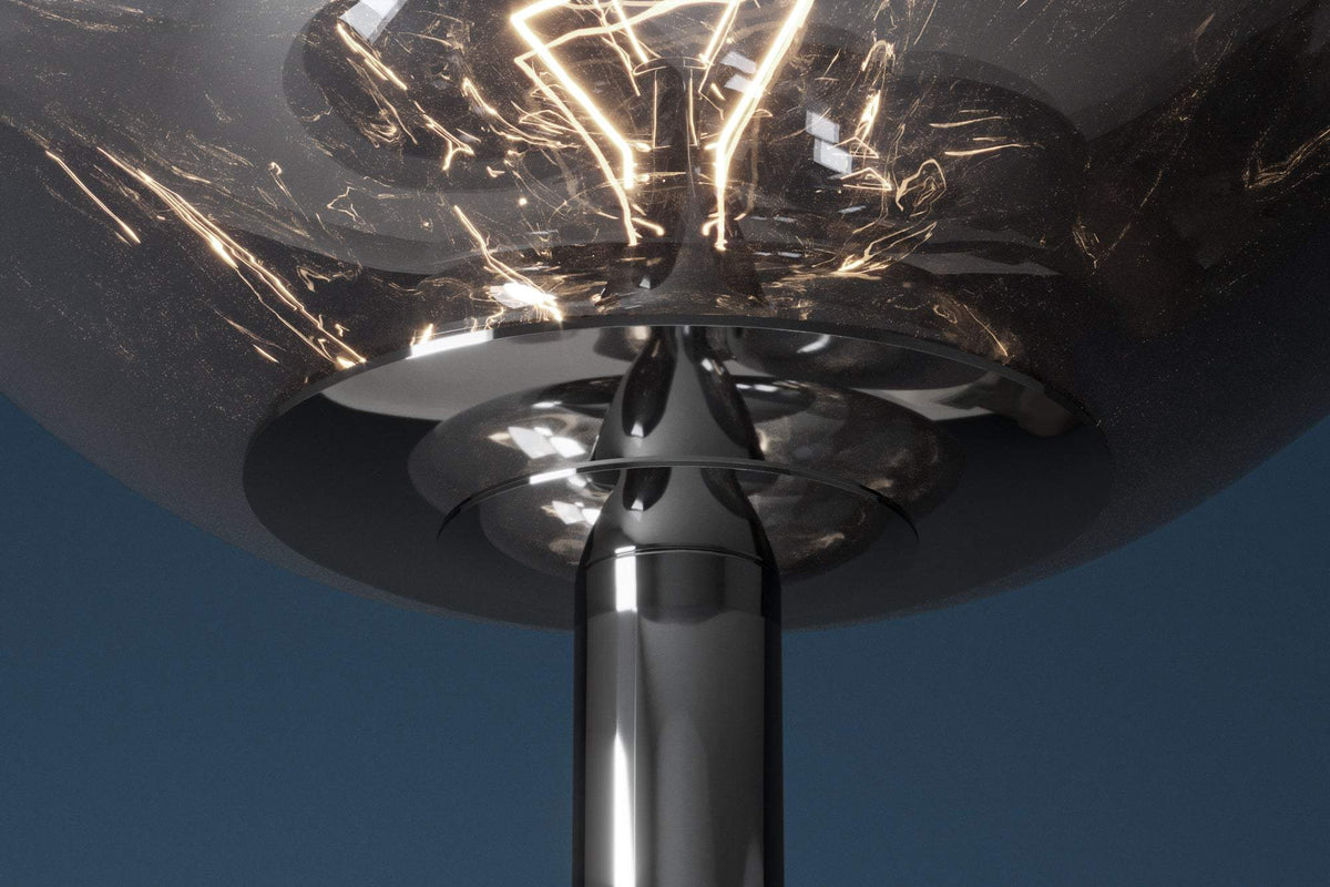 LIQUID DIAMOND szürke üveg állólámpa