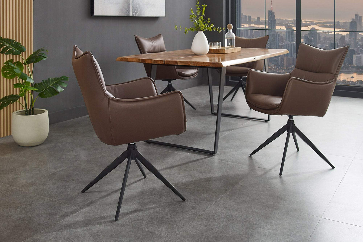 VOGUE barna műbőr forgószék