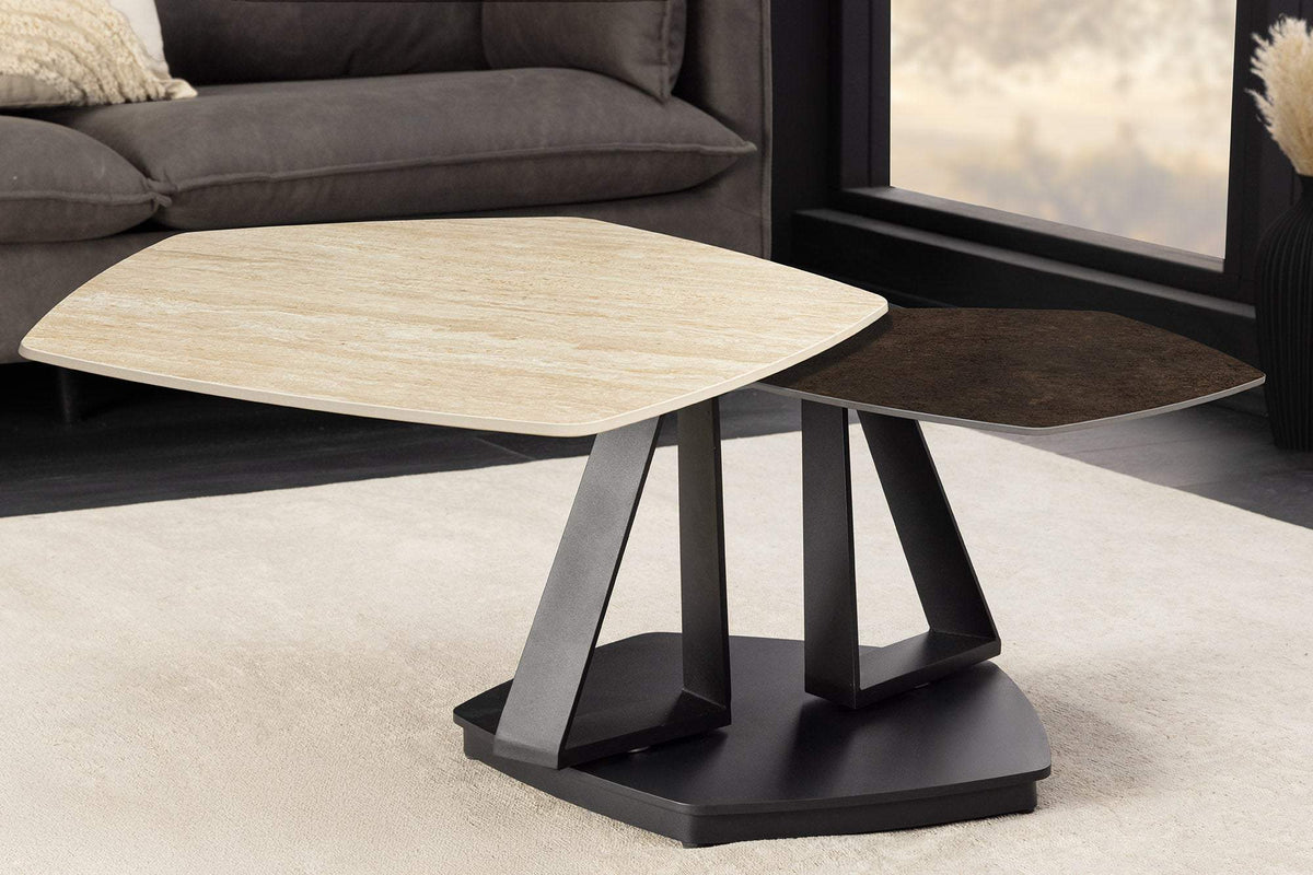 MOVEMENT barna kerámia dohányzóasztal