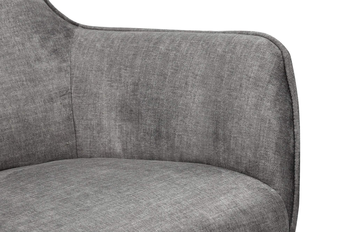 VOGUE szürke bársony fotel