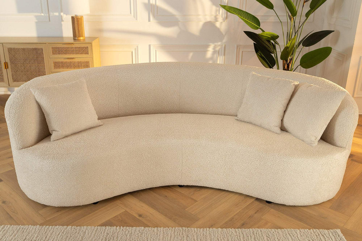 ATELIER bézs buklé kanapé