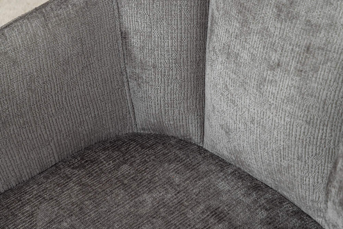 AVIGNON szürke polyester zsenília forgószék