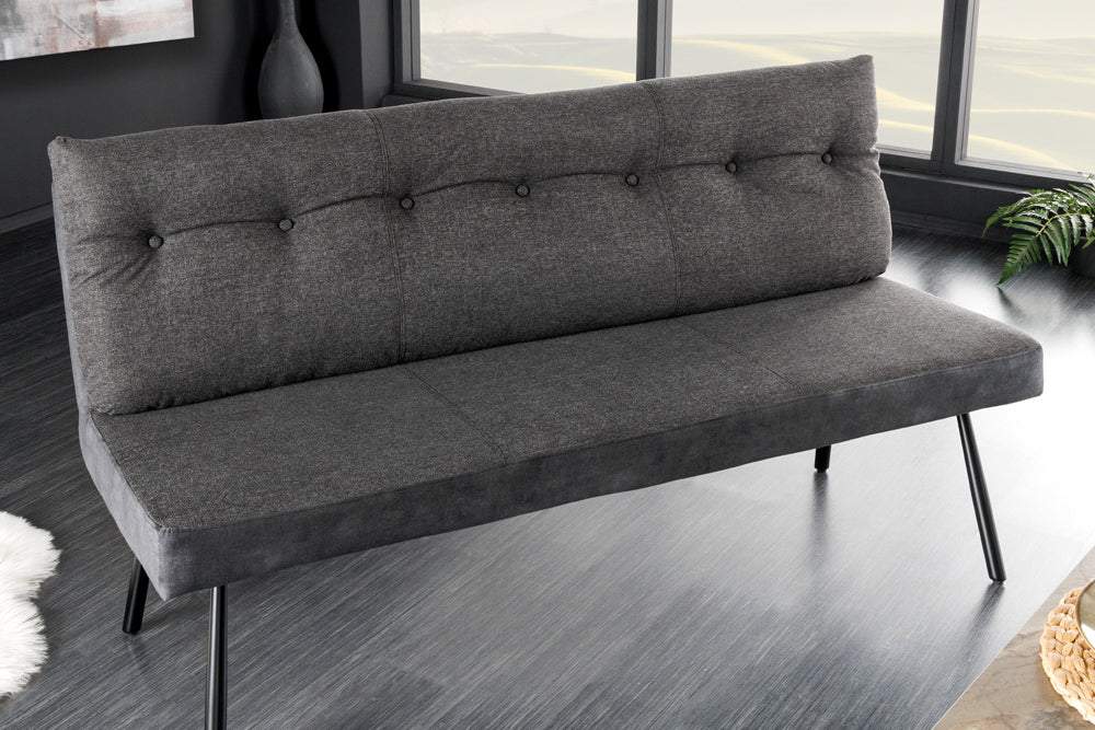 BIG GEORGE fekete szövet ülőpad