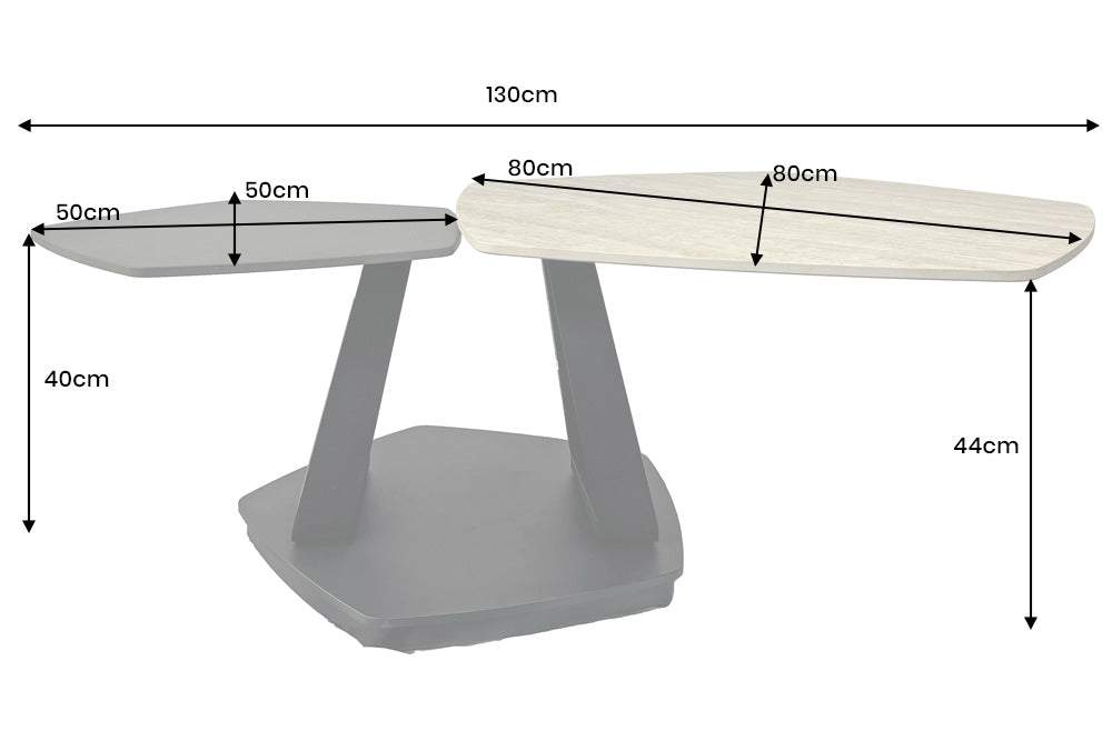 MOVEMENT barna kerámia dohányzóasztal