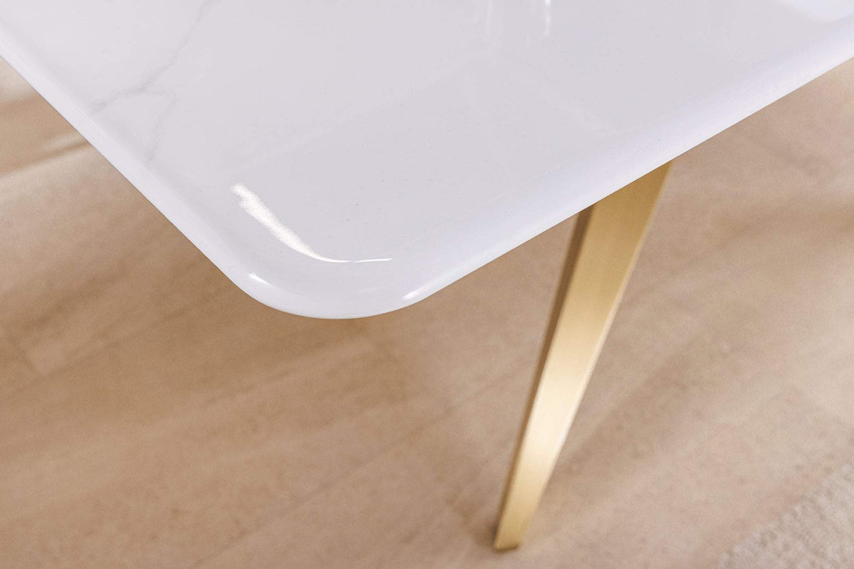 ART LIVING fehér kerámia étkezőasztal 200 cm