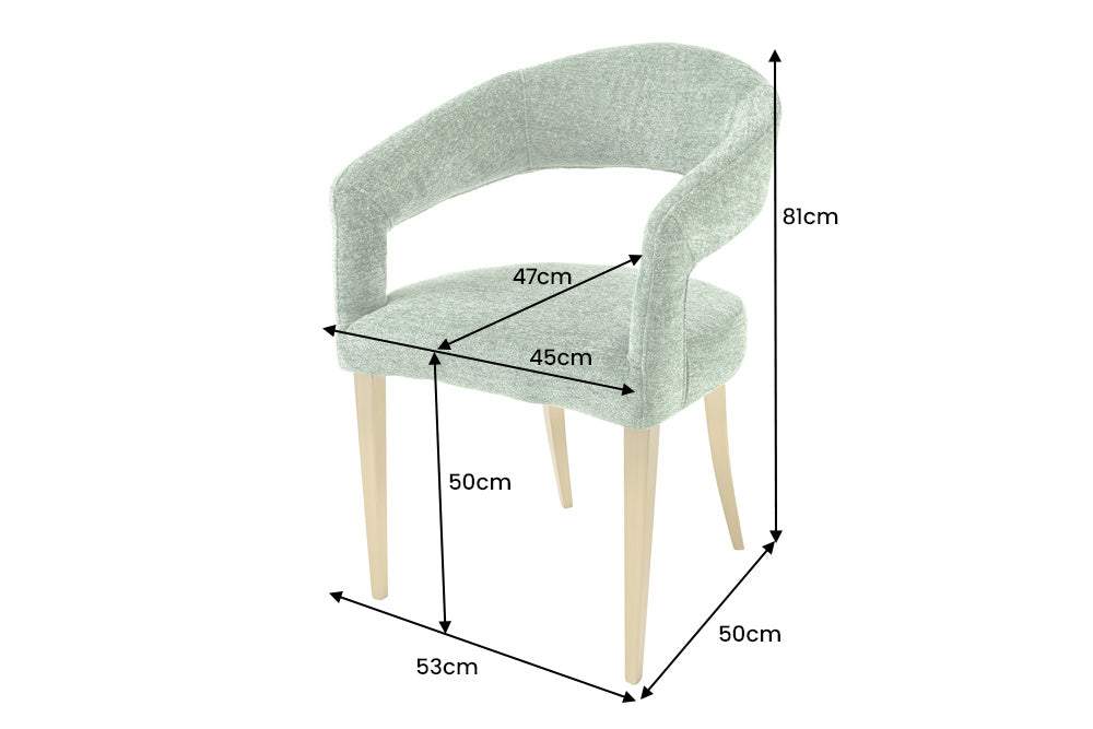 BOUTIQUE zöld szövet szék