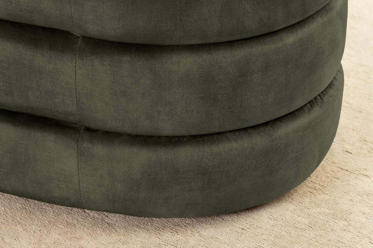 VOQUE zöld bársony ülőpad