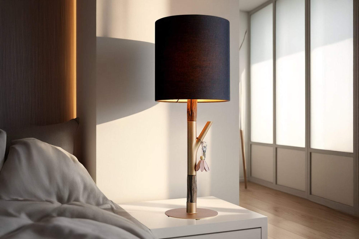 JEWELRY arany fa asztali lámpa