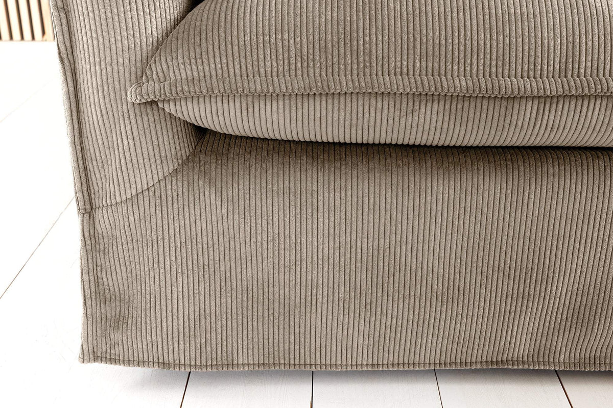 HEAVEN szürkésbarna kordbársony kanapé