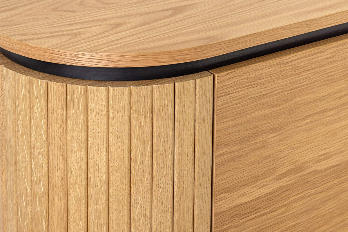 ATELIER barna tölgyfa furnér tv szekrény 120 cm