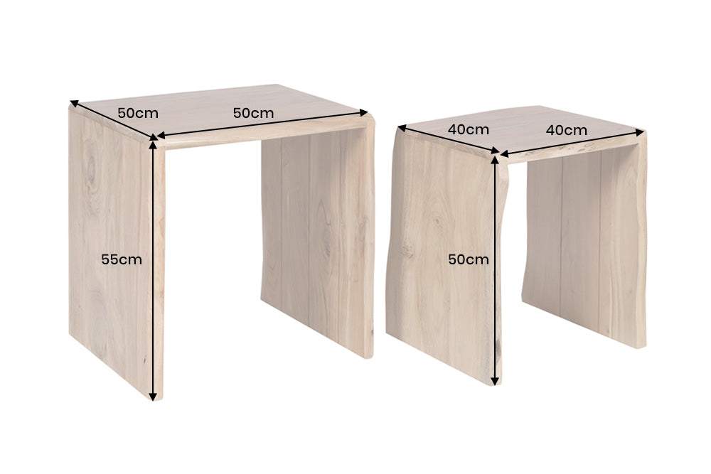 MAMMUT barna akácfa lerakóasztal