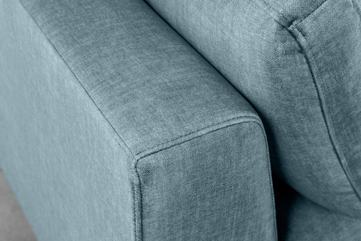 SIGNUM XL kék bársony sarokkanapé