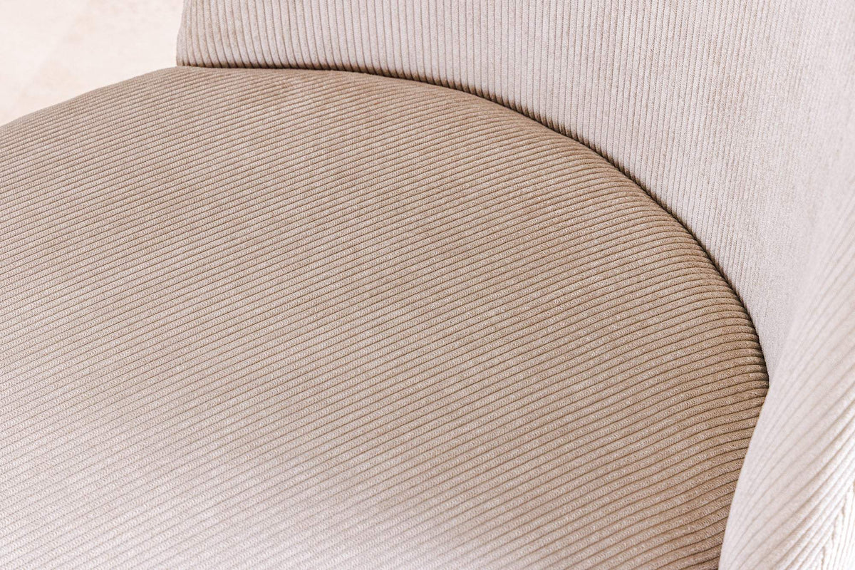 MIA CASA bézs kordbársony szék