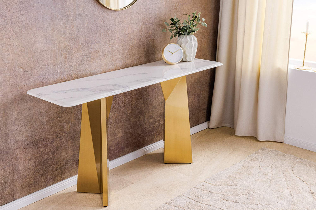 EXTRAVAGANCIA fehér márvány konzolasztal