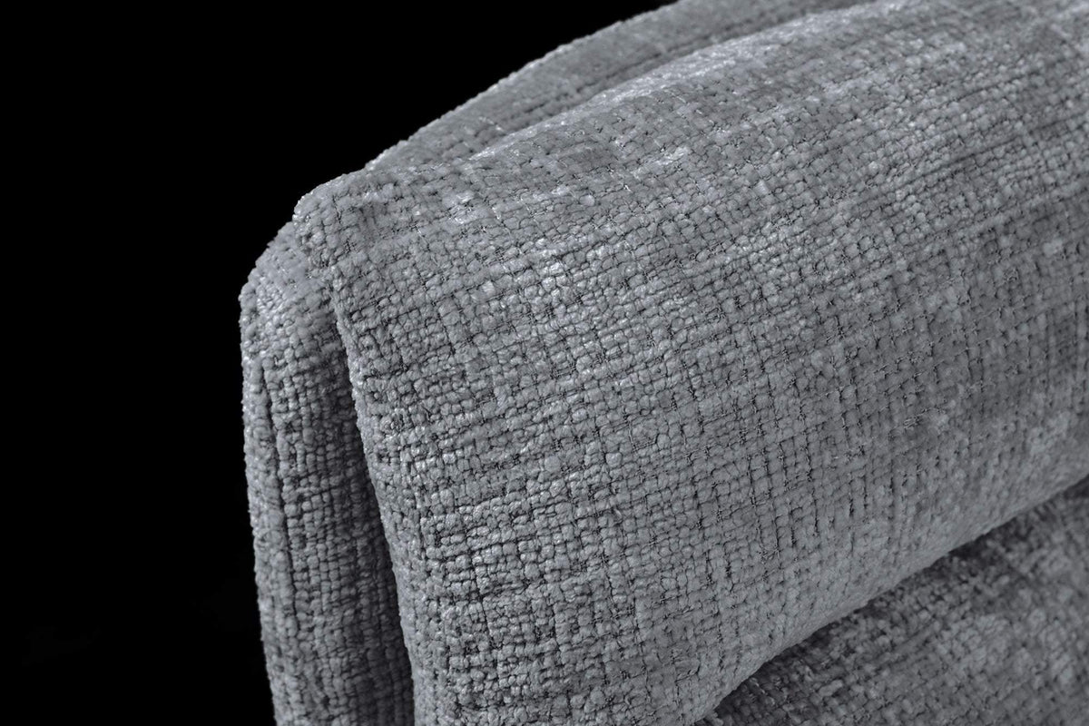 BIG GEORGE szürke polyester zsenília forgószék