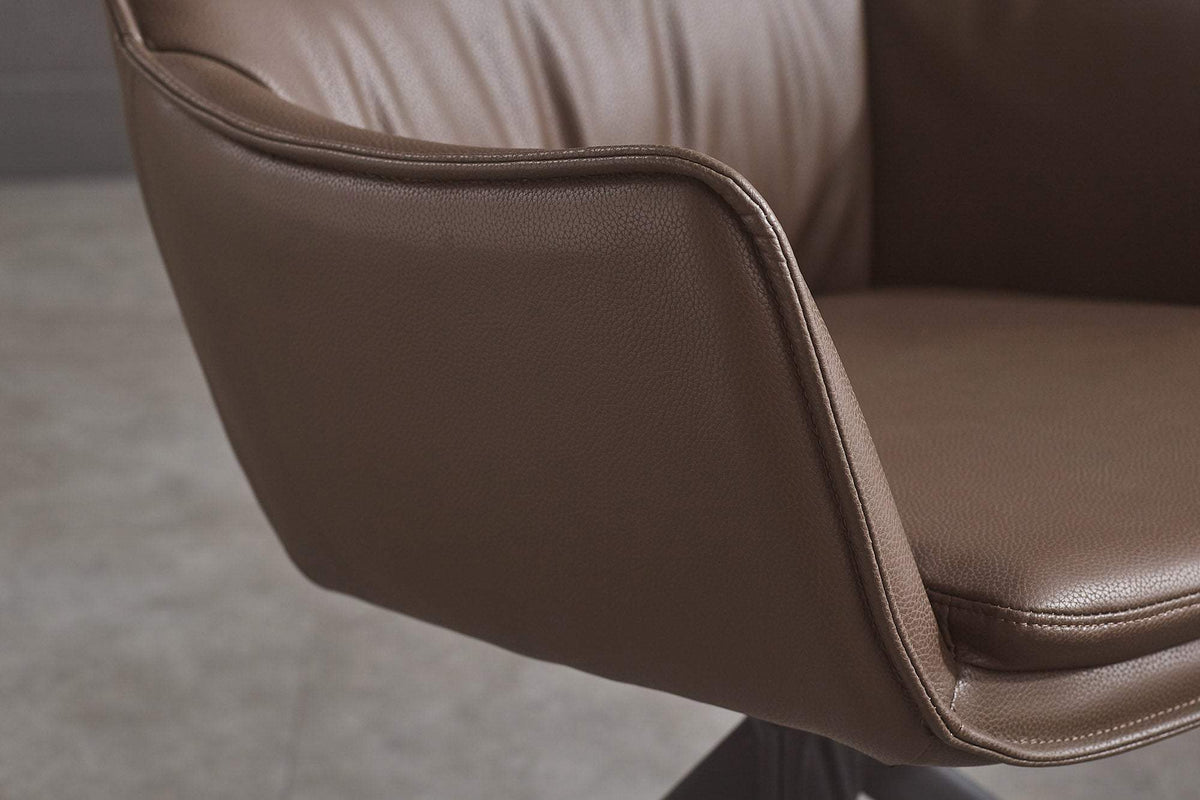 VOGUE barna műbőr forgószék