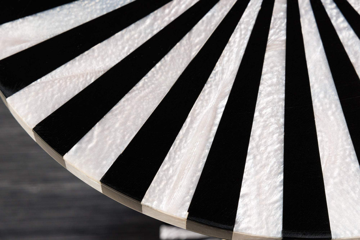 HARMONY NATURE fekete műgyanta lerakóasztal