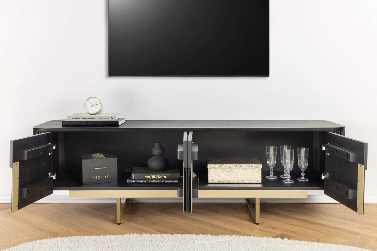 GATSBY fekete mangófa tv szekrény