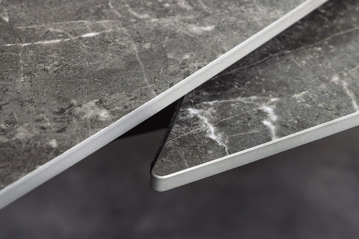 INCEPTION szürke kerámia étkezőasztal 130-190 cm