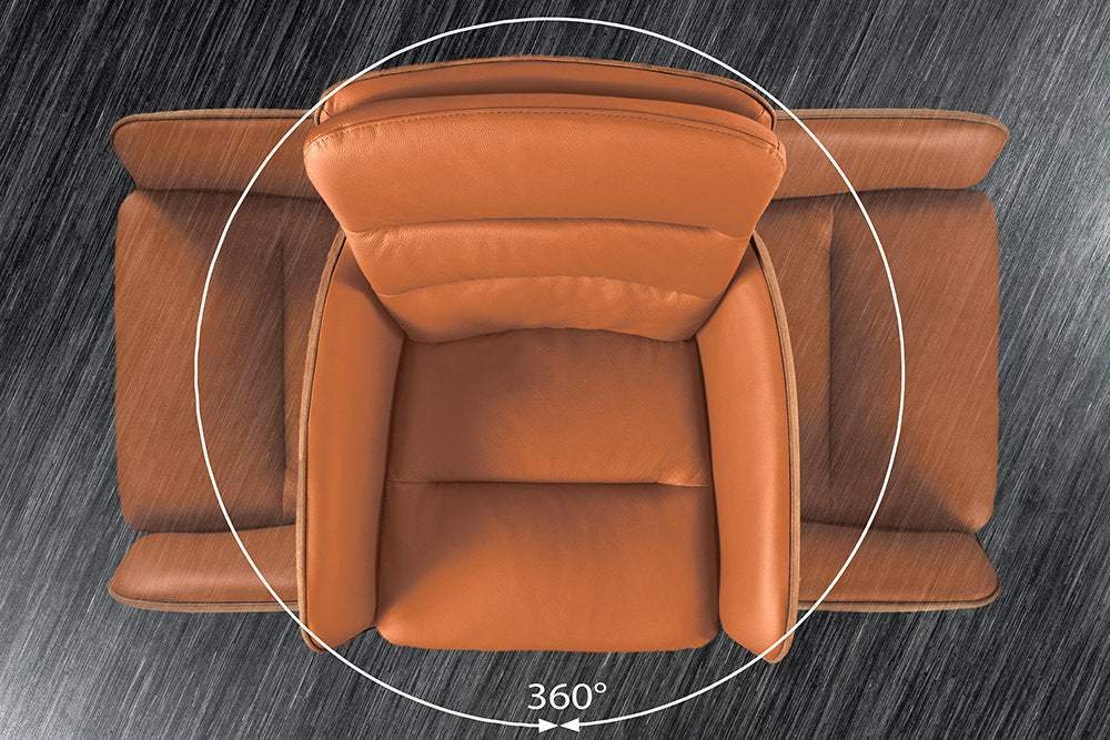 BIG GEORGE barna bőr bárszék