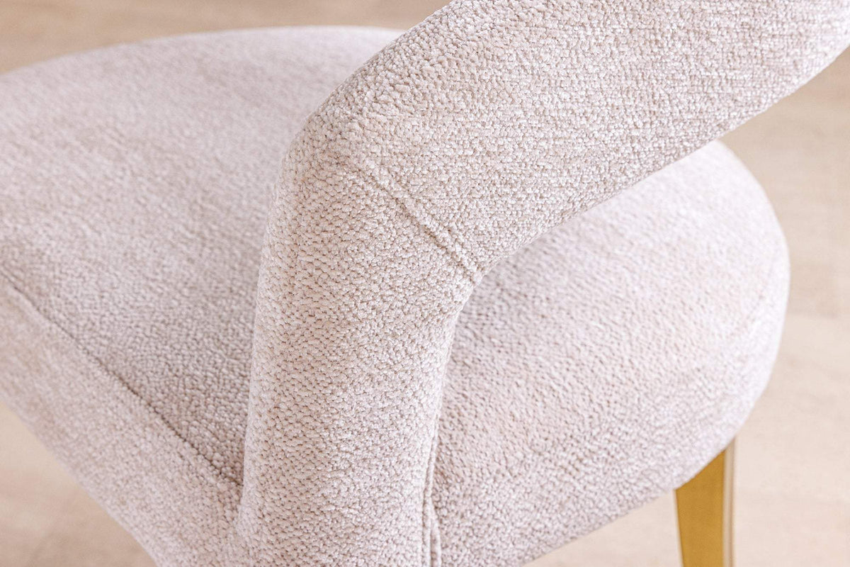 BOUTIQUE bézs szövet szék