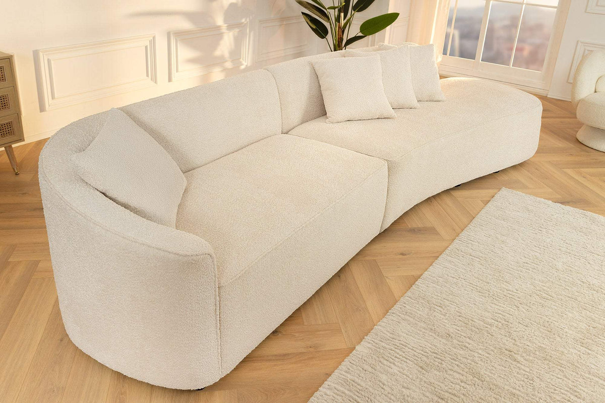 ATELIER L XXL bézs buklé kanapé